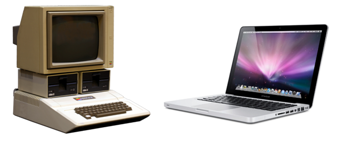 Image result for old computer vs new computer